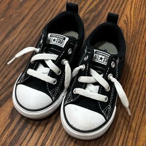 NWOT Converse Kids Black and White Sneakers